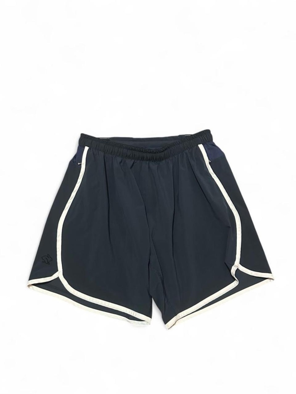 rabbit "Repeats" Retro Running Shorts in Navy & White - Picture 1 of 4